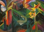 Franz Marc Deer in a Monastery Garden oil on canvas